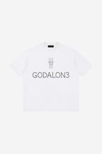 GODALON3 - Testament Essential - Loose Drop Shoulder T-Shirt (White)