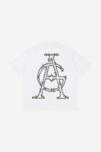 GODALON3 - Testament Essential - Loose Drop Shoulder T-Shirt (White)