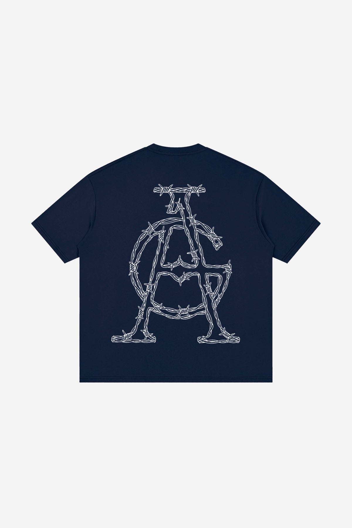 GODALON3 - Testament Essential - Loose Drop Shoulder T-Shirt (Navy)
