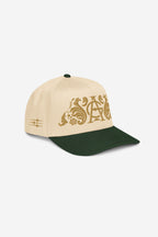 GODALON3 - IN THE GARDEN OF PEACE - 5 panel cap (Cream/Green)