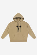 GODALON3 - Snow Wash Fleece Oversize Hoodie (Khaki)