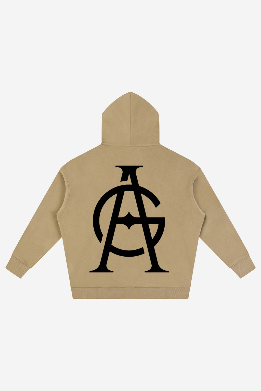GODALON3 - Snow Wash Fleece Oversize Hoodie (Khaki)