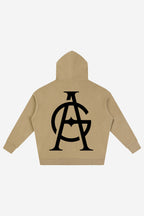 GODALON3 - Snow Wash Fleece Oversize Hoodie (Khaki)