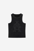 GODALON3 - Women's Snow Washed Tank Top (Black)