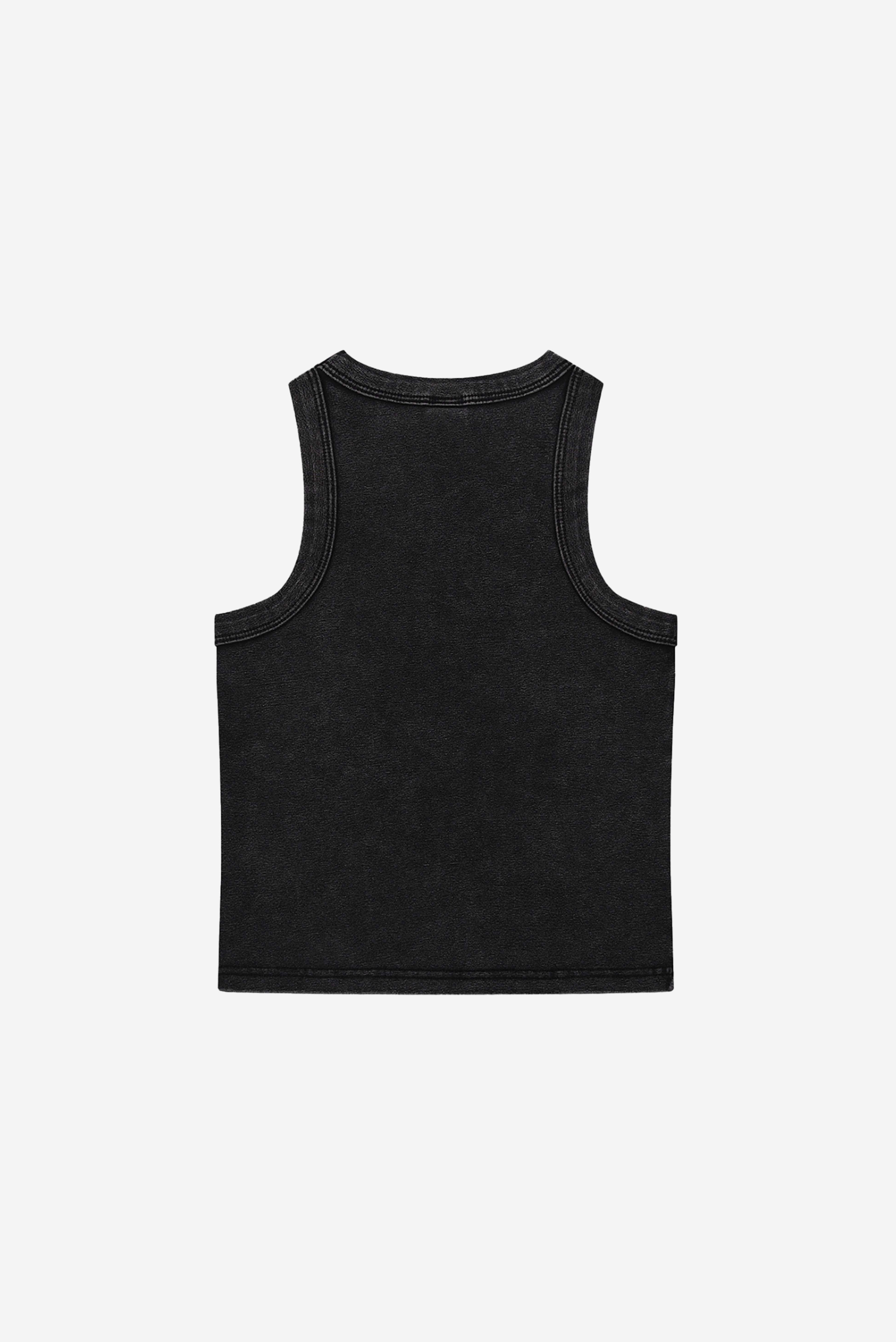 GODALON3 - Women's Snow Washed Tank Top (Black)