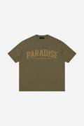 GODALON3 - Paradise - Loose Drop Shoulder T-Shirt (Moss Green)