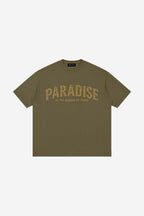 GODALON3 - Paradise - Loose Drop Shoulder T-Shirt (Moss Green)