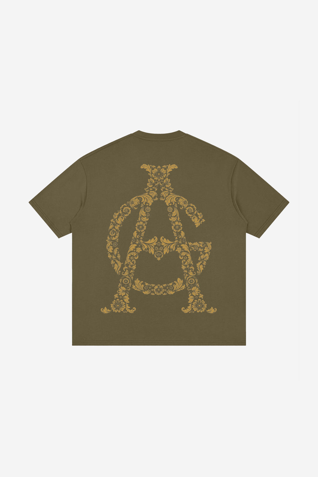 GODALON3 - Paradise - Loose Drop Shoulder T-Shirt (Moss Green)