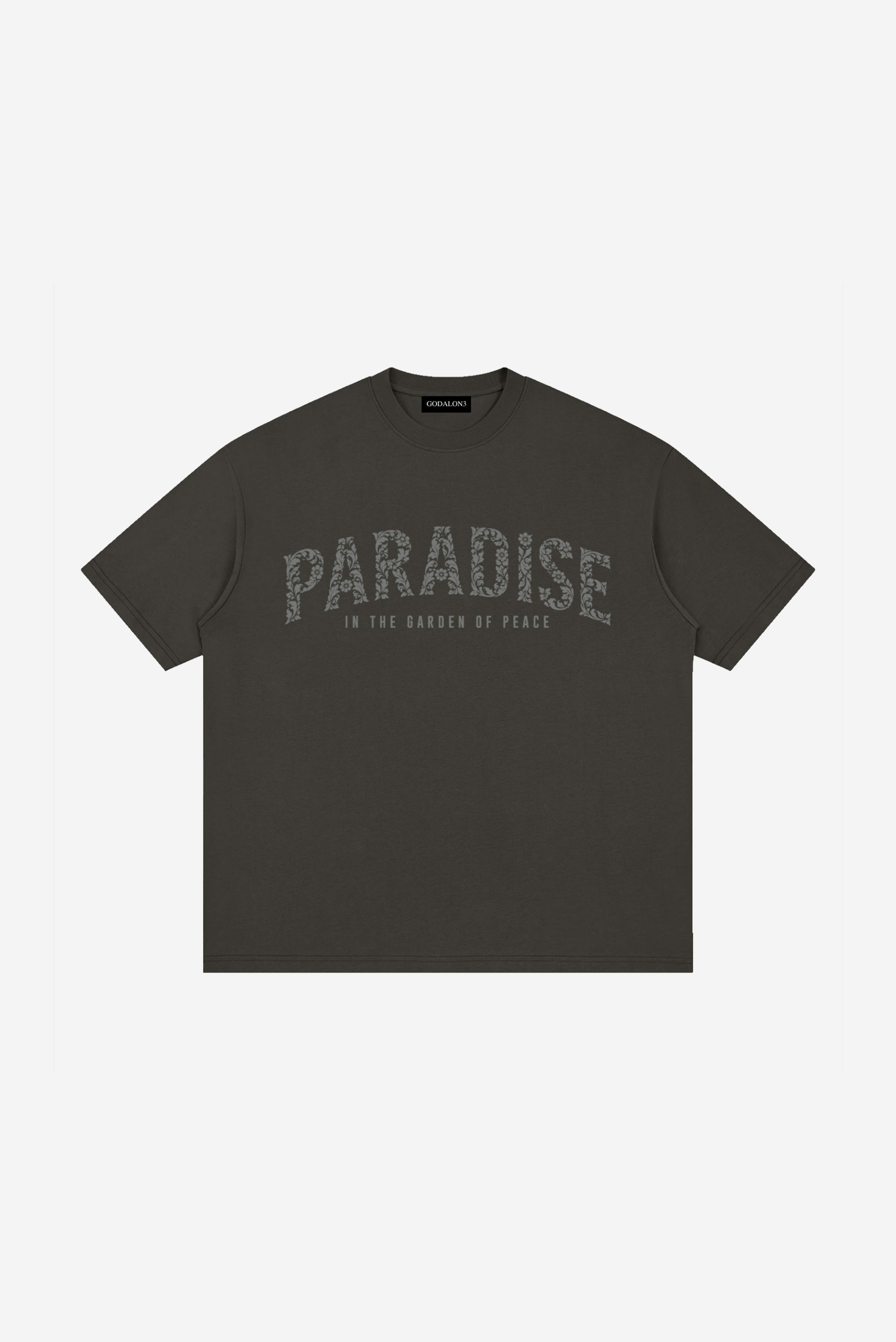 GODALON3 - Paradise - Loose Drop Shoulder T-Shirt (Ash Grey)