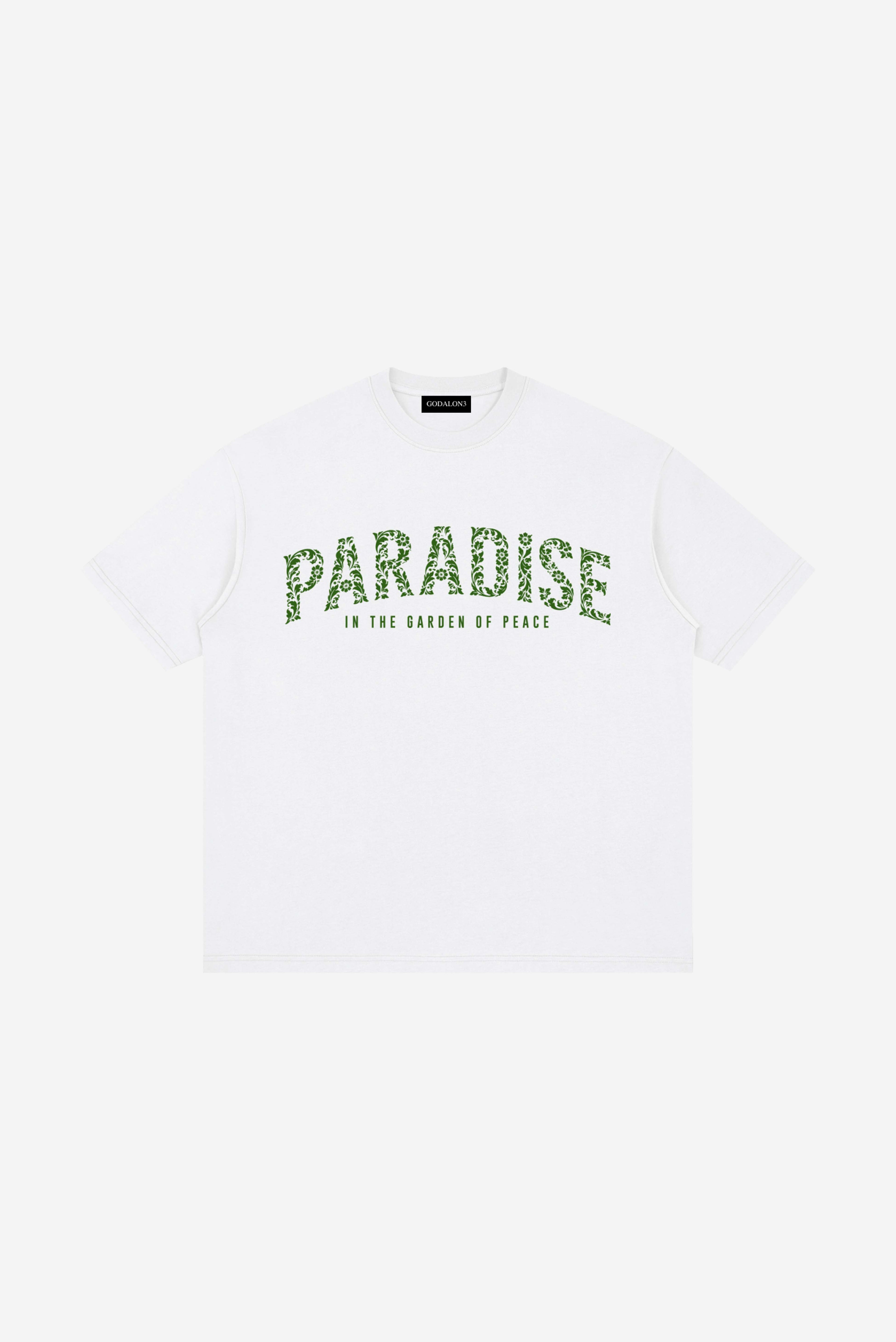 GODALON3 - Paradise - Loose Drop Shoulder T-Shirt (White)