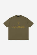 GODALON3 - Paradise Essential - Loose Drop Shoulder T-Shirt (Moss Green)