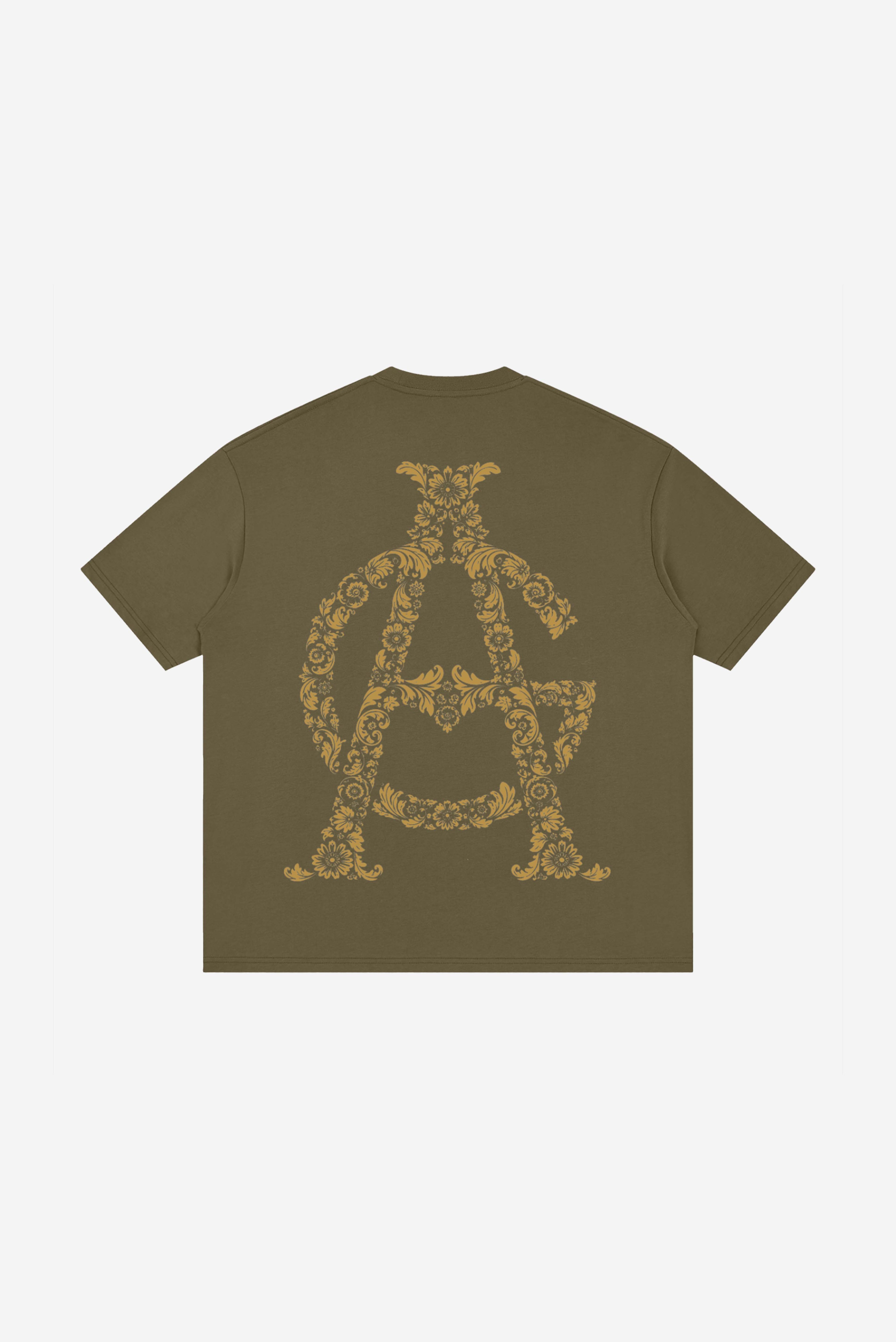 GODALON3 - Paradise Essential - Loose Drop Shoulder T-Shirt (Moss Green)