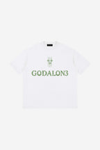 GODALON3 - Paradise Essential - Loose Drop Shoulder T-Shirt (White)