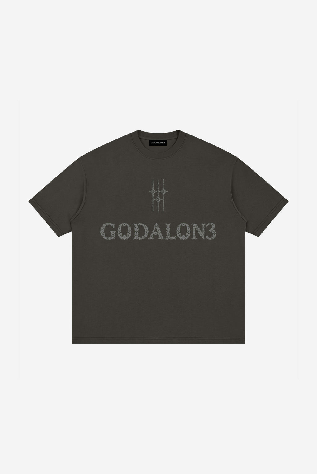 GODALON3 - Paradise Essential - Loose Drop Shoulder T-Shirt (Ash Grey)