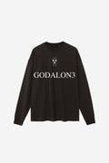 GODALON3 - Vintage Washed Long Sleeve T-Shirt (Acid-Black)