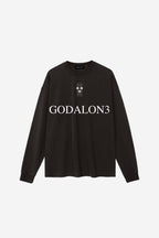 GODALON3 - Vintage Washed Long Sleeve T-Shirt (Acid-Black)