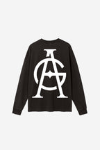 GODALON3 - Vintage Washed Long Sleeve T-Shirt (Acid-Black)