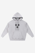 GODALON3 - Snow Wash Fleece Oversize Hoodie (Stone Grey)