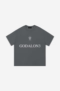 GODALON3 - Essential Cotton T-Shirt (Washed Grey)