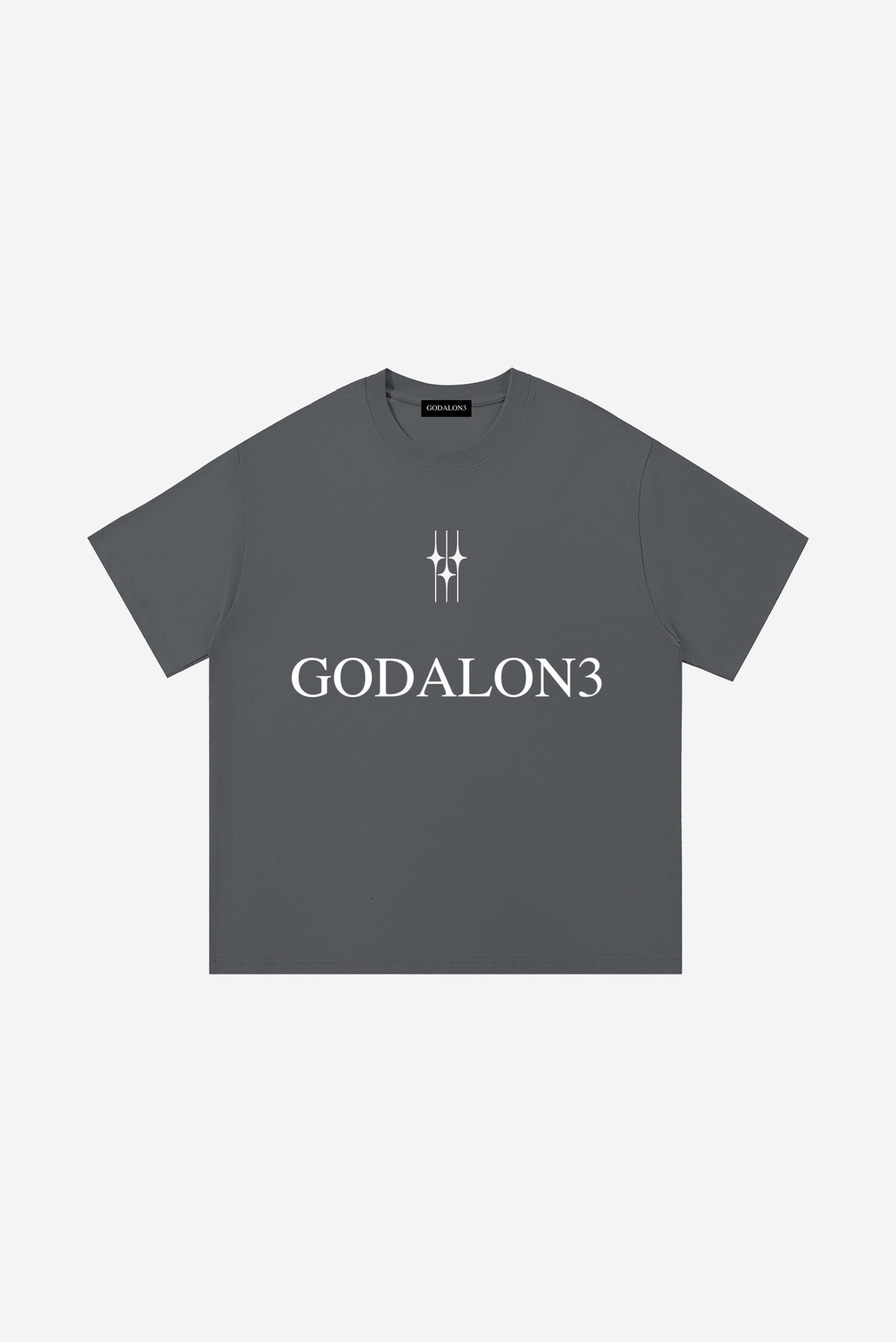 GODALON3 - Essential Cotton T-Shirt (Washed Grey)
